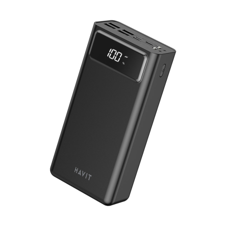 Повербанк (УМБ) HAVIT HV-PB56, 40000 мАч, Black QC+PD