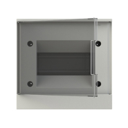 Щит розподільчий ABB BASIC E, 1SZR004002A2202, 6 модулів накладний, IP41 (прозорі дверцята)