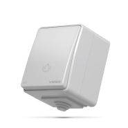 Кнопка дзвінка VIDEX BINERA IP65, сіра, VF-BNW11DB-G