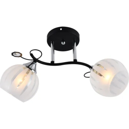 Люстра VALESO V XA1259B/2 Black+Chrome на 2 плафона - 1