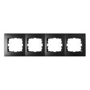 Рамка Lezard LESYA четырехместная, горизонтальная, антрацит, 705-4200-149