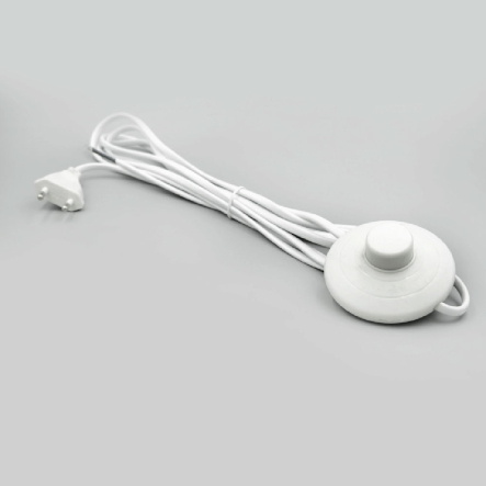 Шнур для торшера с выключателем SKARLAT белый - 1