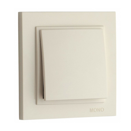 Выключатель 1 кл. промежуточный Mono Electric, DESPINA, крем, 102-170025-112 - 1