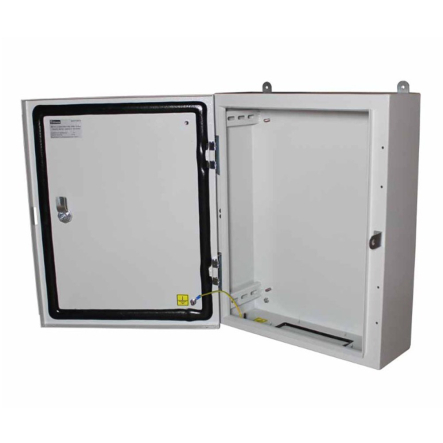 Бокс монтажний навісний Білмакс BW t=1,0-(400х400х250) IP54 У2 без панелі, пласт. замок, Б00050971 - 1