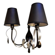 Бра ARTTOK AMB 1655/2A W BK+SL