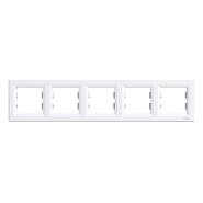 Рамка 5-постова, горизантальная, Schneider Electric ASFORA, біла, ЕРН5800521