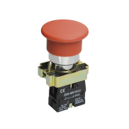 Кнопка управления IEK LAY5-BС41 "Грибок" без подсветки, красная 1з