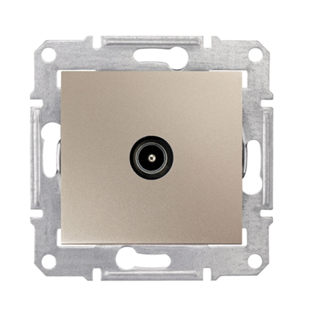 Розетка TV оконечная 1db Schneider Electric Sedna, титан, SDN3201668 - 1