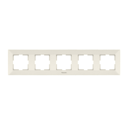 Рамка 5-я, горизонтальна Panasonic Arkedia Slim, крем, 08152BG - 1