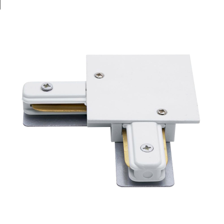 Коннектор угловой FERON, LD1005, для встраиваемого шинопровода однофазного, белый, 6679 - 1