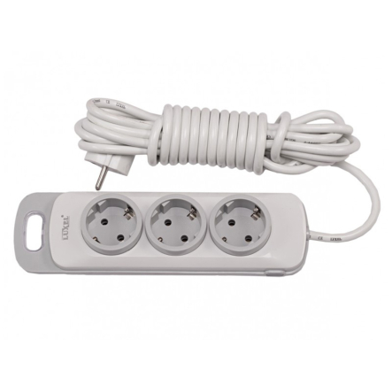 Удлинитель с заземлением LUXEL NOTA 3 гнезда 3M - 1