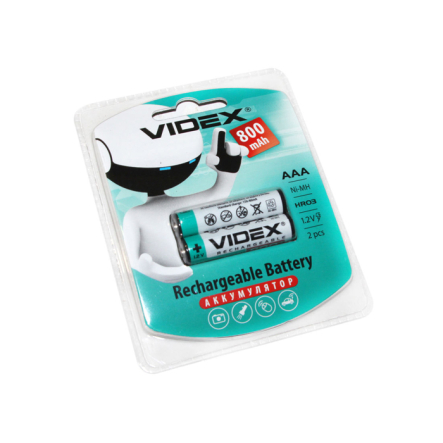 Аккумулятор VIDEX R03, AAA, 800 мАч, 23335 - 1