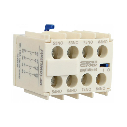 Контакт додатковий АСКО-УКРЕМ для ПМ-0 ДК(ПМ0)-40 (LA1-KN40), A0040050057 - 1