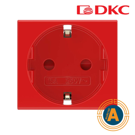 Розетка силова VIVA ДКС, 45015,16А, червона - 1