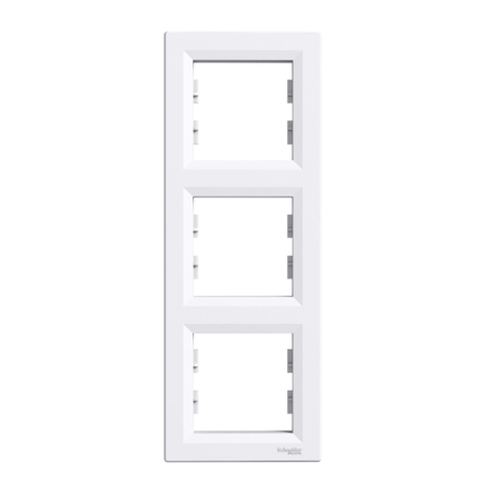 Рамка 3-постовая, вертикальная, Schneider Electric ASFORA, белая, ЕРН5810321 - 1