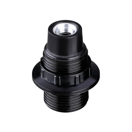 Патрон Е14 люстровий, VL268, бакеліт, чорний, Violux, 950003 - 1