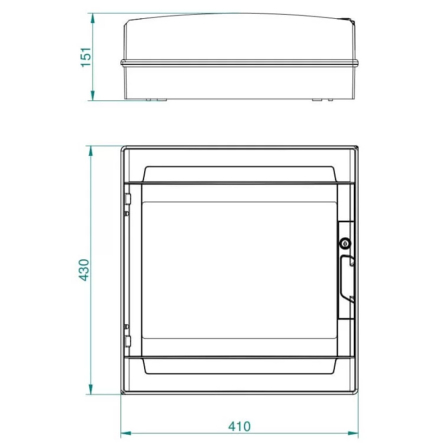 Щиток настенный Elektro Plast LUX-PLUS RN2/36 (N+PE) 36 модулей, IP65