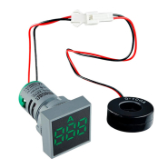 Амперметр цифровой АСКО-УКРЕМ ED16-22FAD 0-100A, зелёный, врезной монтаж, A0190010039