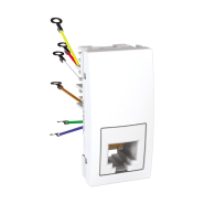 Розетка телефонна, біла, Schneider Electric Uniсa MGU3.491.18