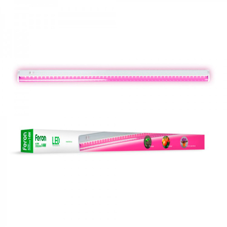 Фитосветильник LED FERON AL7001, 14 Вт, AC 185-265 В, IР20, с выключателем и сетевым шнуром, 7167