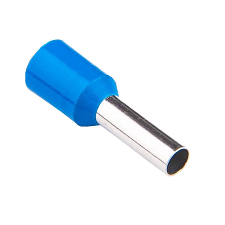 Наконечник втулковий з ізоляцією TAKEL 500676с, HB 2,5/12, блакитний (100шт) - 1