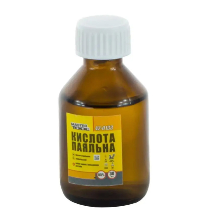 Флюс для пайки MASTERTOOL "Кислота паяльная" СФ 30 мл, 42-0133 - 1