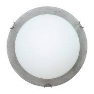 Світильник настінно-стельовий ДеКоРа, Міраж, Е27, 2х60W, ⌀300 мм, срібло, 44205