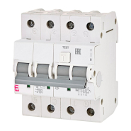 Диференціальний автоматичний вимикач ETIMAT KZS-4M, 4P 25A AC 6kA, 2174026