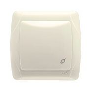 Розетка з кришкою VIKO CARMEN, 90562012, крем