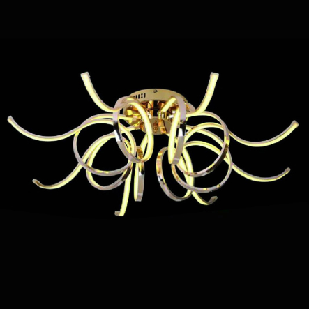 Люстра LED VATAN light 1092/8+8 золото 144W - 1