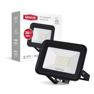 Прожектор MAXUS FL-04 20W 5000K, 1-MFL-04-2050