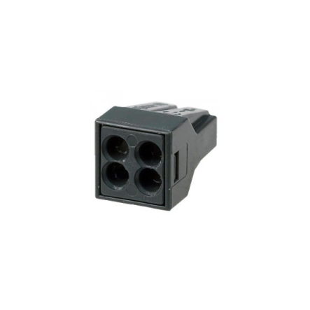 Клема швидкого монтажу СМК 773-304 з пастою 4х2, 5 мм сіра IEK - 1