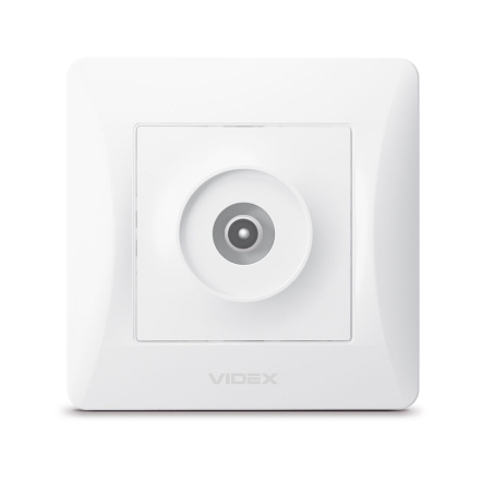 Розетка VIDEX BINERA TV одинарная, белая, VF-BNSK1TVME-W - 2