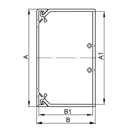 TA-GN 60x40 Короб с направляющими, ДКС, 01780, длина 2м, цвет белый RAL9001