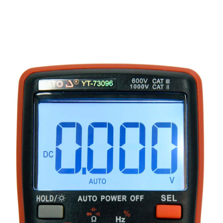 Мультиметр TRUE RMS электрических параметров YATO YT-73096 с LCD-цифровым диапазоном 6000