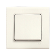 Вимикач 1 кл., VIKO LINNERA, 90401001, крем