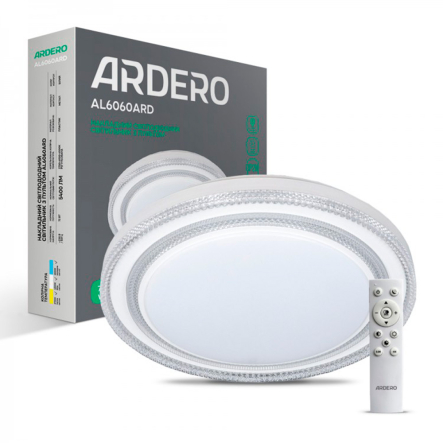 Світильник LED ARDERO, AL6060ARD, CRISTAL, 72W, 5040Lm, 2700K-6500K, 7875 - 1