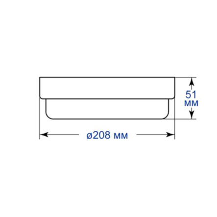 Светодиодный светильник Feron AL3005-R, 24W, 4000К, 2280Lm, IP65, 7421