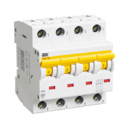 Автоматический выключатель IEK ВА47-60, 4p, 10A С, MVA41-4-010-C