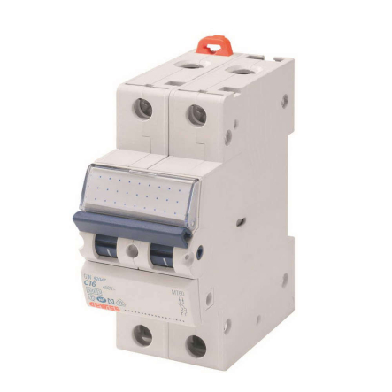 Автоматичний вимикач GEWISS MT60 GW92047, 2P, С 16А, 6kA - 1