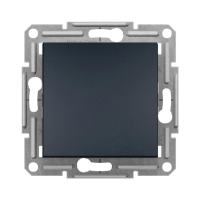 Переключатель одноклавишный, самозажимной, Schneider Electric ASFORA, антрацит, EPH0400171