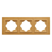 Рамка EL-BI Zena тройная, береза, 500-012700-227