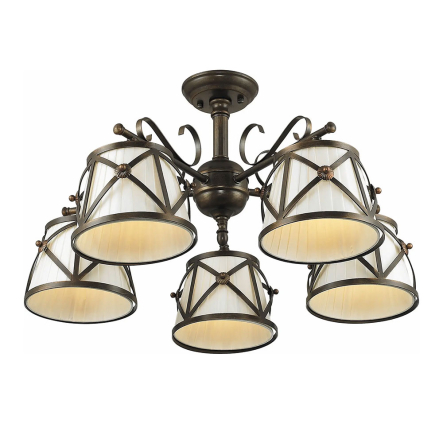 Люстра ALTALUSSE INL-6100C-05 Golden coffee, E14, 5x40W - 1