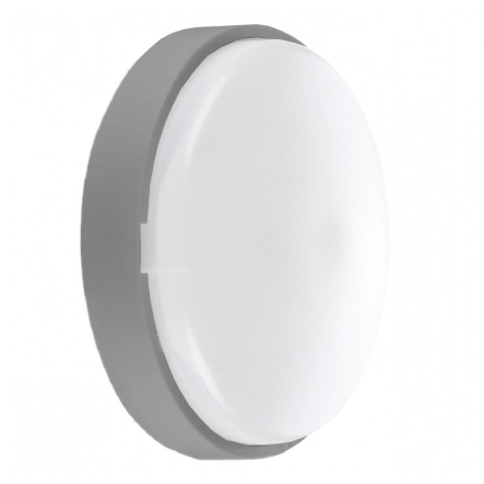 Світильник LED Violux ATOM UA MW sensor 22W, 5000K, 2200Lm, IP44, 224х70 мм, сірий - 1