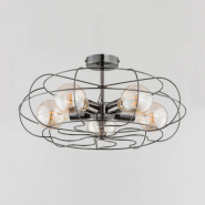 Люстра ALFA 60191 LOTOS GRAFIT 5хЕ27х60 Вт, D 60 см, H 25 см