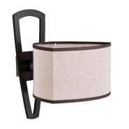 Бра TK-Lighting Atrium 130, 1хE14х60Вт, 270х220х210мм, чорний/бежевий