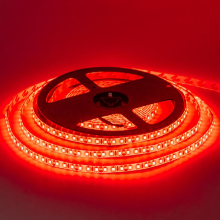 Світлодіодна стрічка червона 12V smd2835 120led/м 9,6W/м IP20 MTK 1012089 - 1