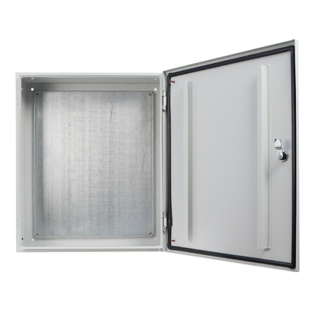 Щит металлический с монтажной панелью АСКО-Укрем, 60*50*25, IP54, серия UBox, A0260020043