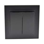 Вимикач 2кл. Mono Electric, DESPINA, графіт, 102-202025-102