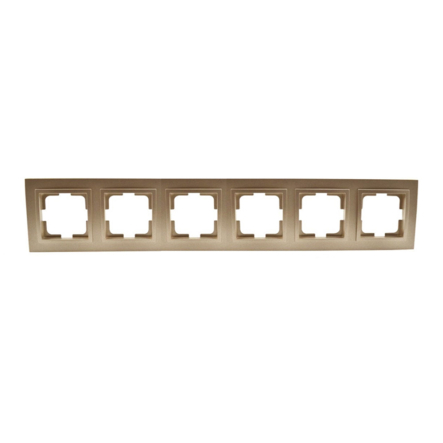 Рамка 6-а, Mono Electric, DESPINA, бронза, 102-230000-166 - 1